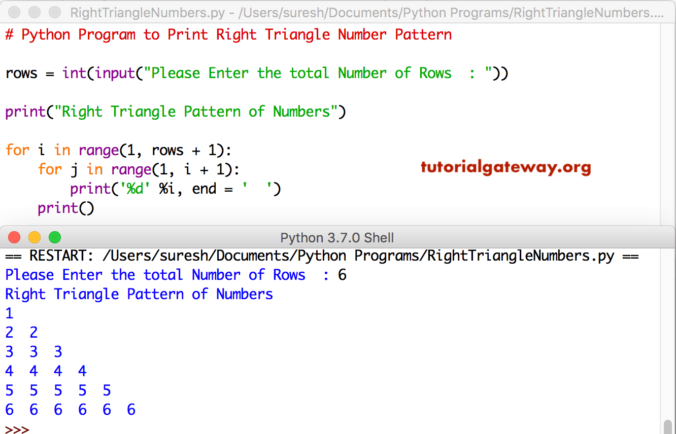 java program to print number patterns programs